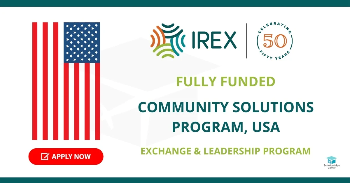 Fully Funded Community Solutions Program 2022 in the USA