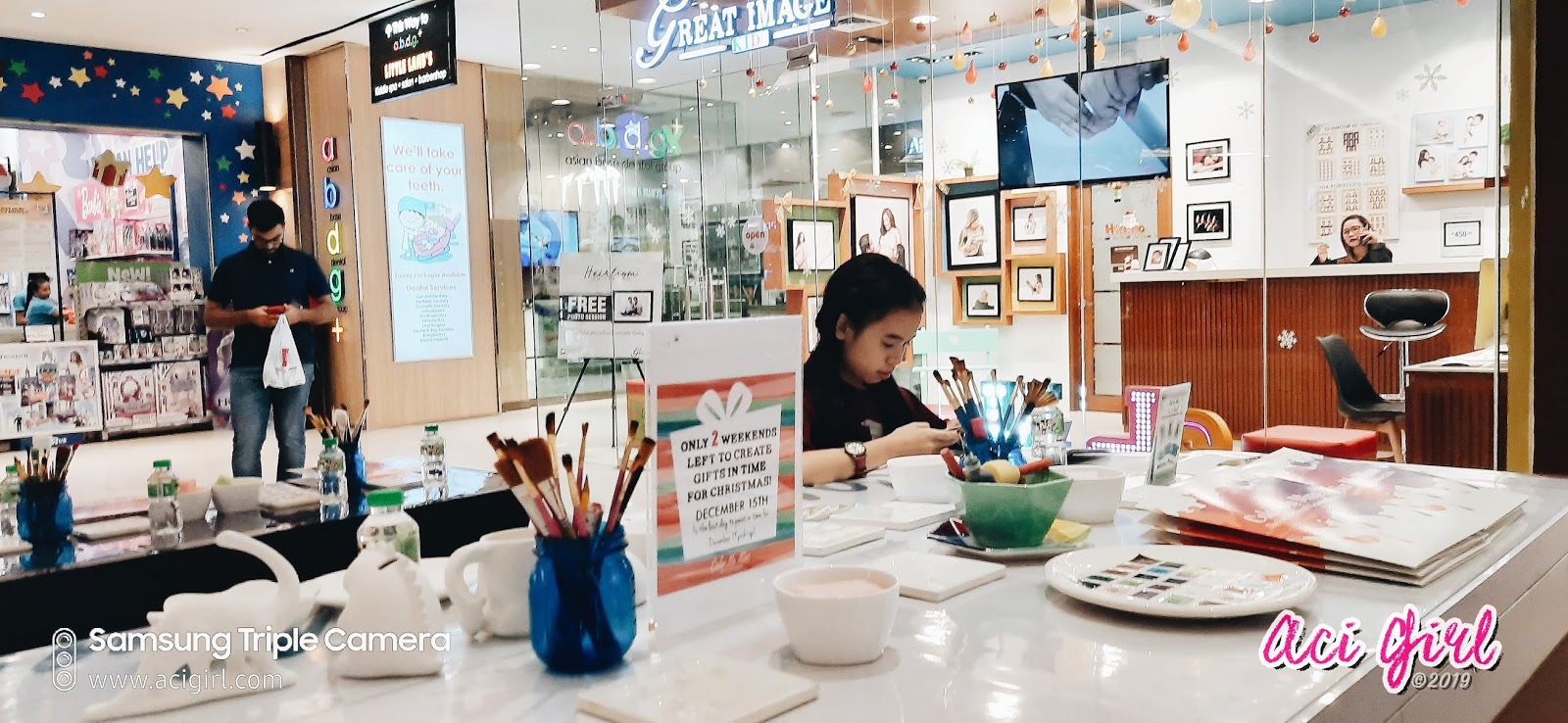 Color Me Mine The PaintItYourself Ceramic Studio Aci Girl