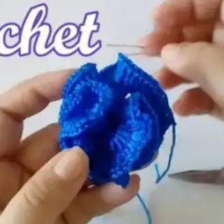Aretes Flores a Crochet