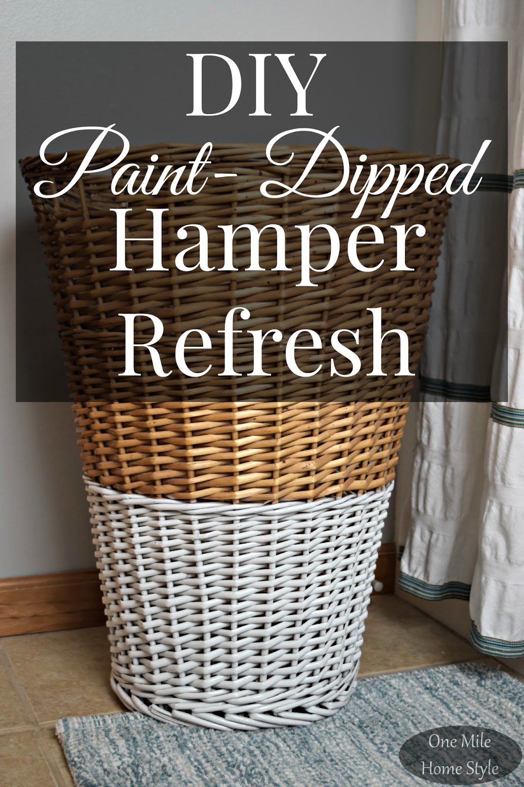 DIY PaintDipped Hamper Refresh