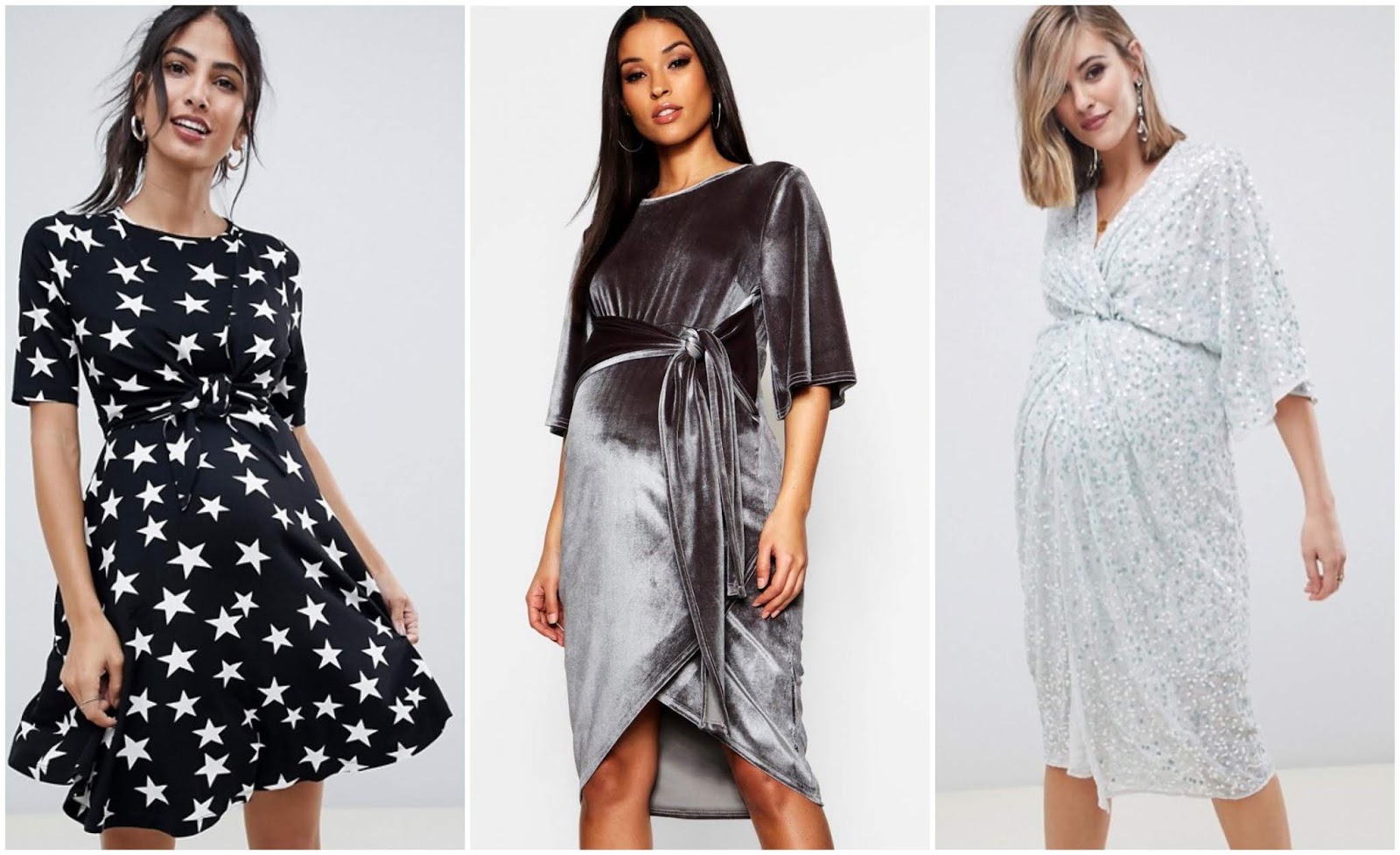 Festive maternity party wear and a Christmas gift guide for Mamas!  Faces By Grace