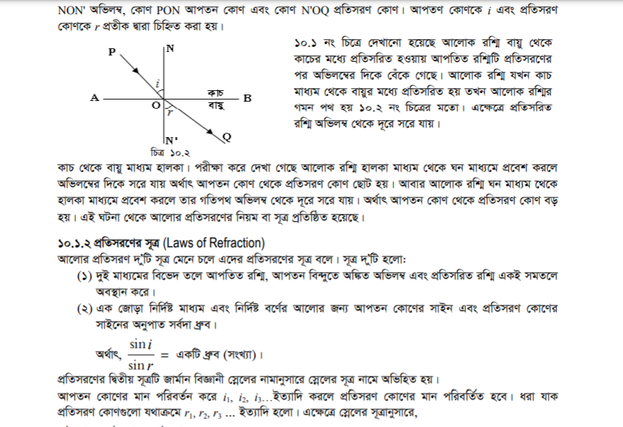 বিভিন্ন মাধ্যমে আলাের বেগ ভিন্ন ভিন্ন হওয়ায় মাধ্যম গুলাের প্রতিসরাংও ভিন্ন ভিন্ন হয়, ব্যাখ্যা কর https://www.banglanewsexpress.com/