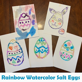Rainbow Watercolor Salt Eggs