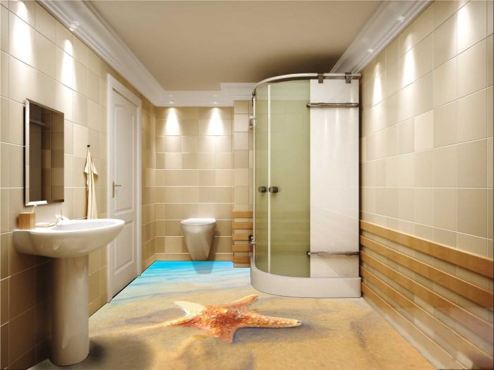 Amazing 3D flooring art, 3D epoxy floor murals installation