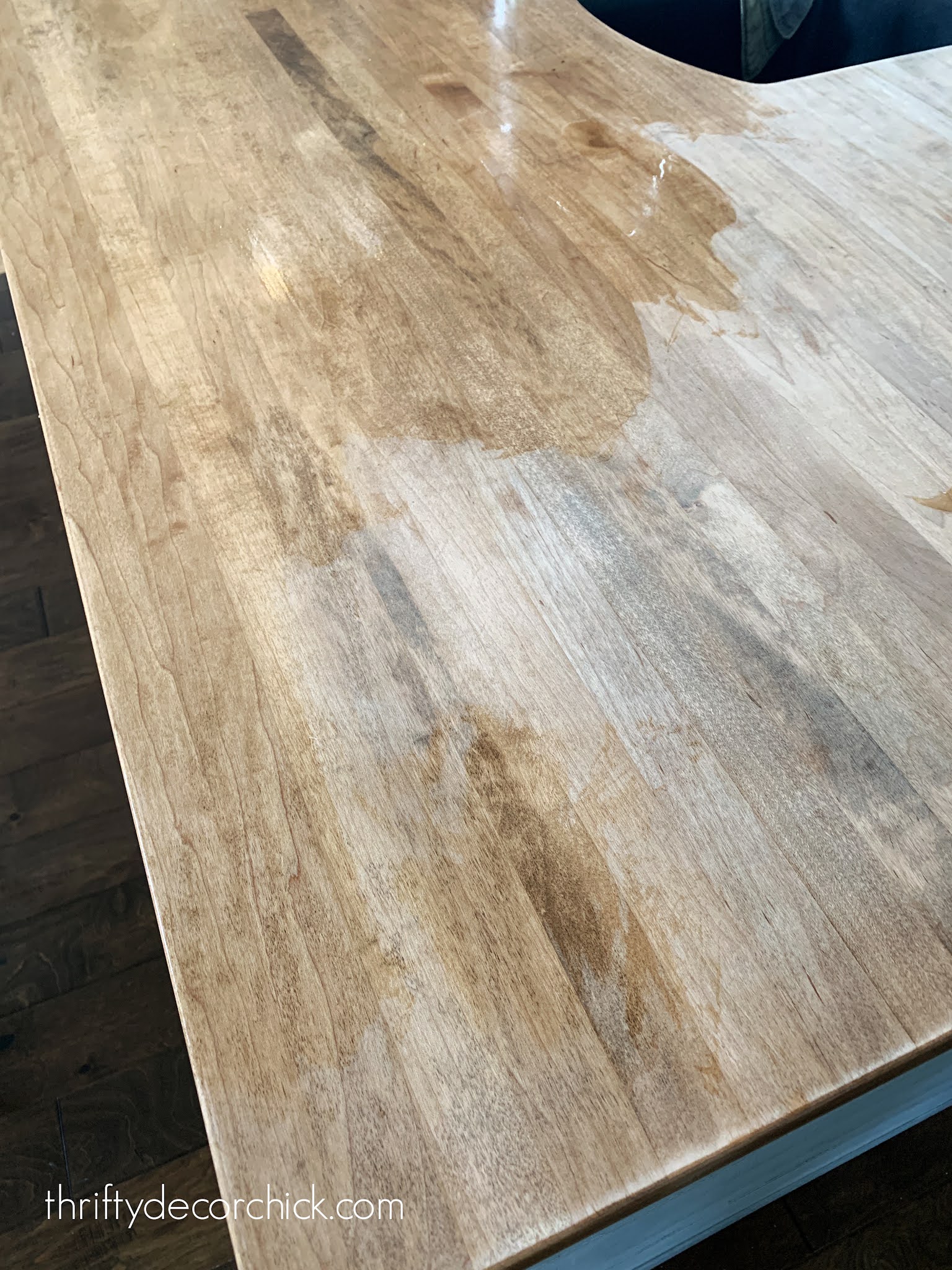 how to seal wood counters