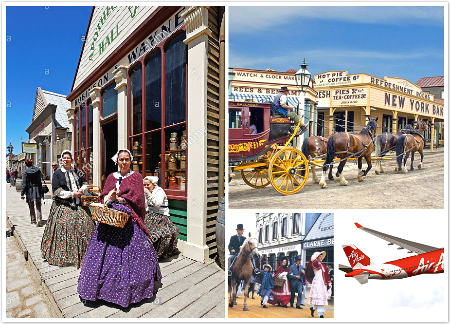 Travel to Melbourne with AirAsiaX Sovereign Hill & Ballarat Day Tour