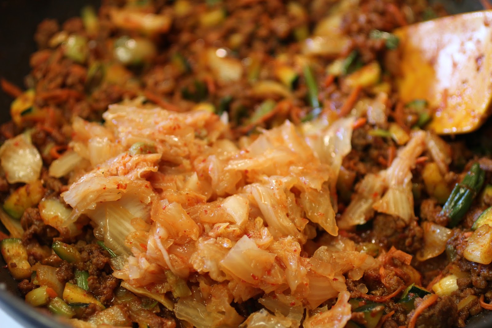 Kitchen Simmer Korean Ground Beef and Kimchi Bowl