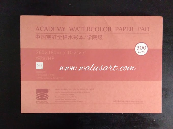 [REVIEW] Baohong Academy Watercolor Paper Pad (Hot Pressed) 