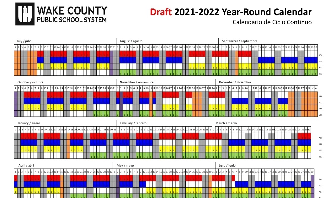 Wake County Year Round Calendar 2022 D9 Connection
