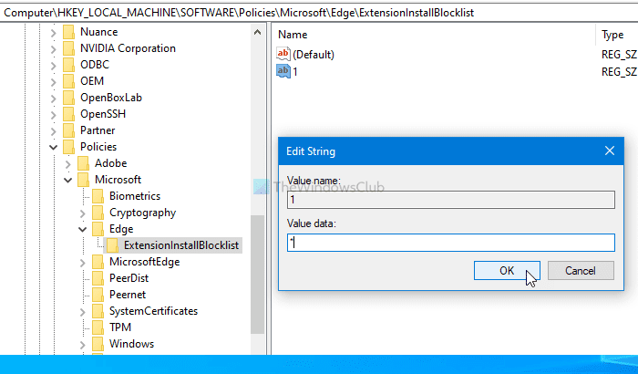 Cómo evitar que los usuarios instalen extensiones en Edge