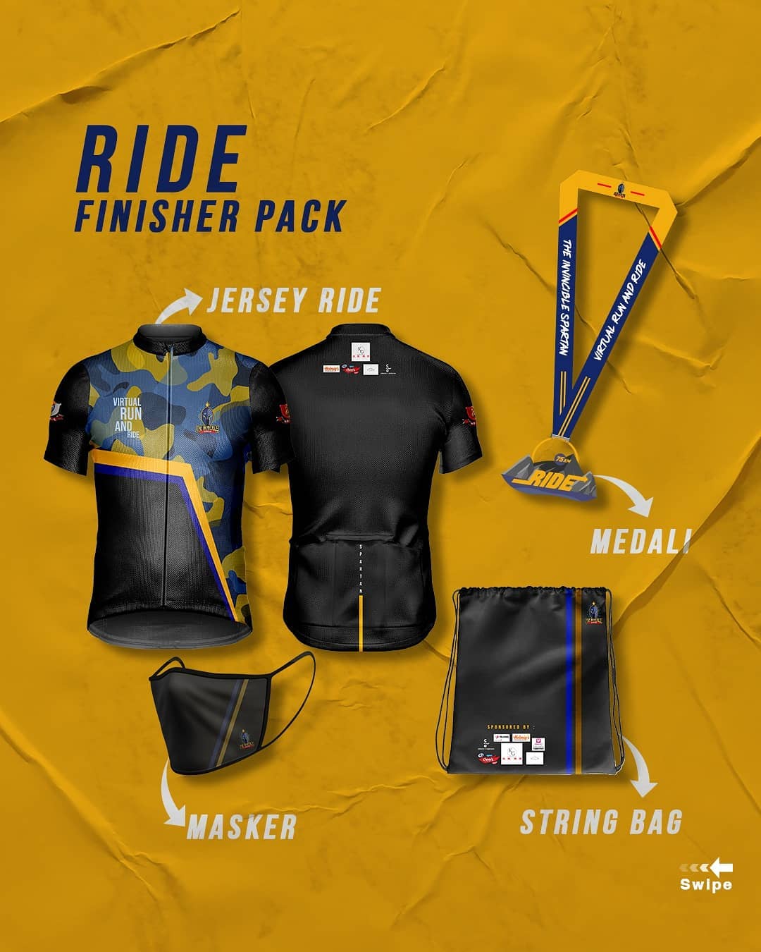 Racepack 🔍 Spartan X - Charity Virtual Run & Ride • 2021 Ride Racepack 👕 Spartan X - Charity Virtual Run & Ride • 2021