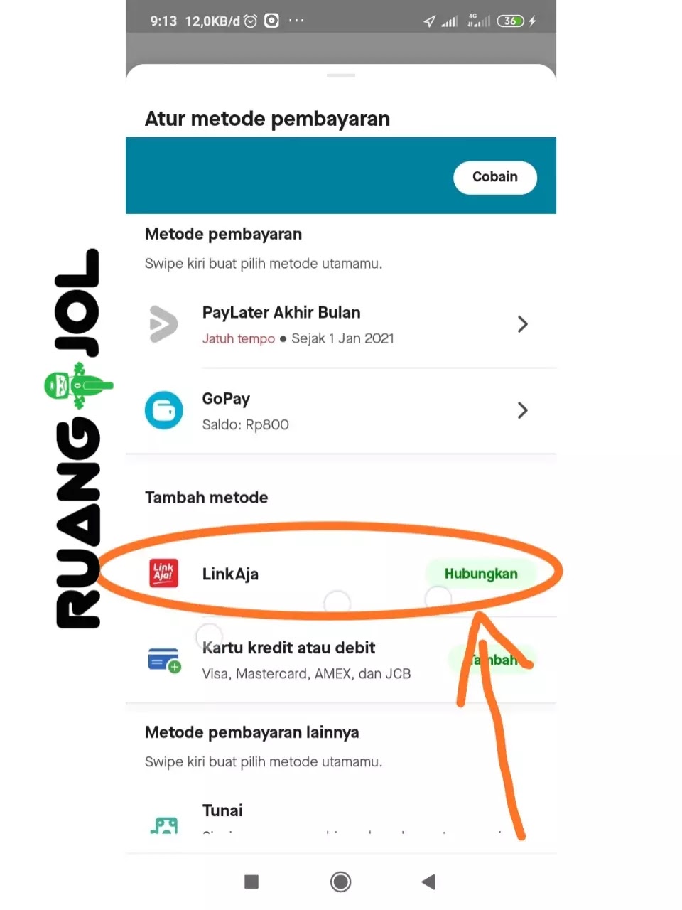 Cara Menggunakan LinkAja untuk Pembayaran di Aplikasi Gojek Customer