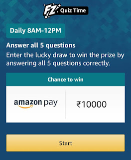 Amazon Pay Later Quiz Answers Today Win Rs 20 000 5 Winners Play Now