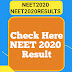 NEET Result 2020 available NOW Check Scorecard DECLARED-NEET Result 2020 Live Updates  NEET UG Result Released, Scorecard, Ranks, Toppers at Official website ntaneet.nic.in