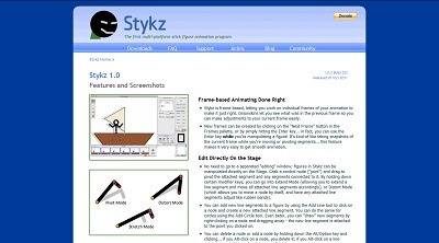 Stykz, Animation Software