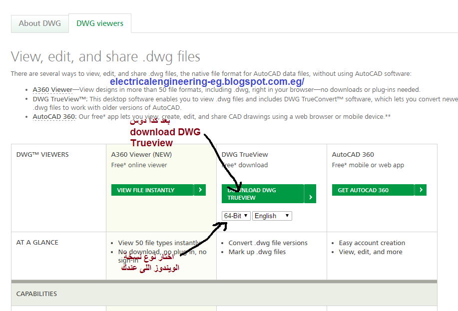 شرح كيفية فتح ملفات الاوتوكاد Dwg الحديثة على اصدار قديم موقع الهندسة الكهربية
