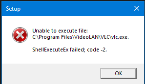 shellexecuteexが失敗しました