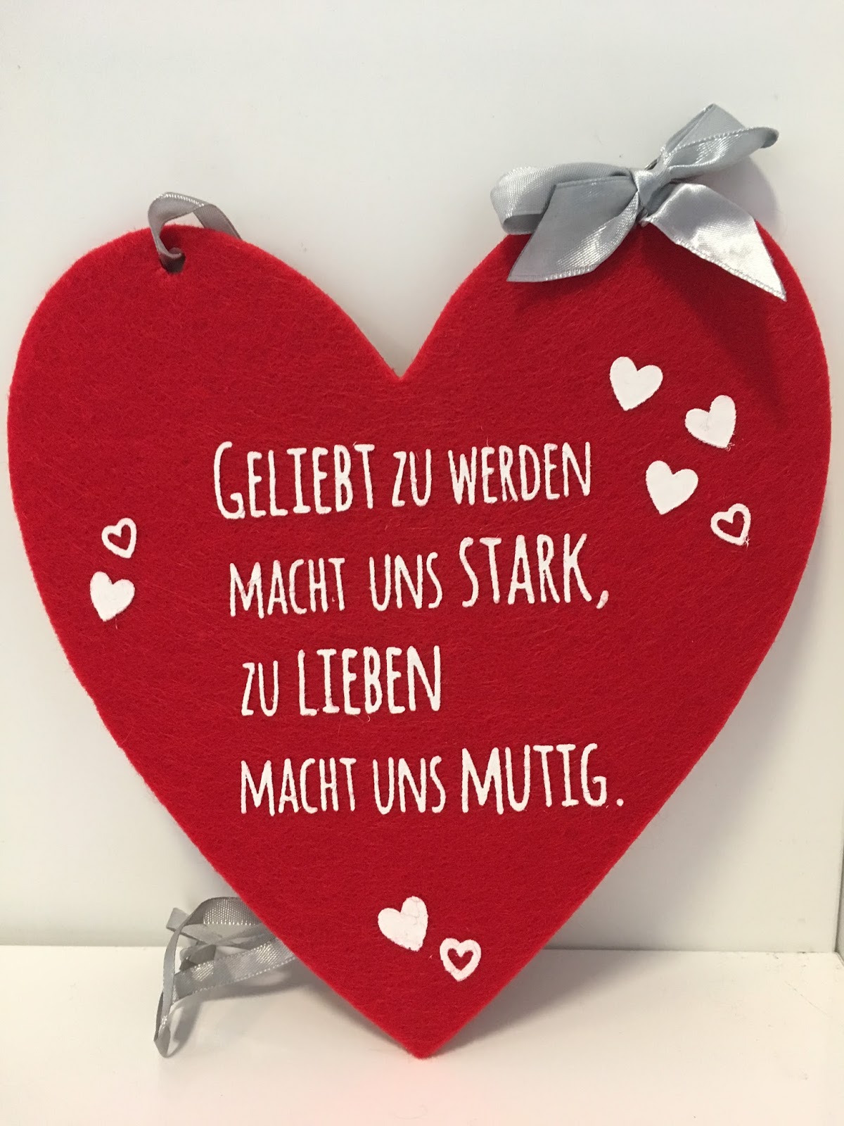 KüchenGalerie Sande Filz Herz mit Spruch
