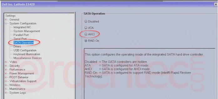 Dell Bios Sata Mode Screen