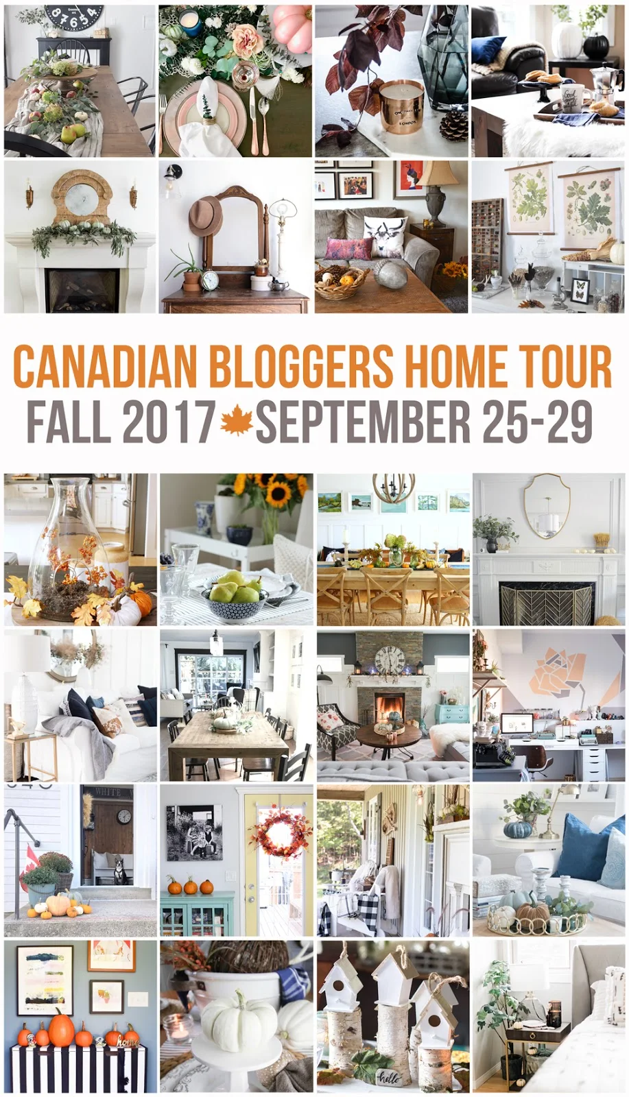 canadian bloggers home tour fall 2017