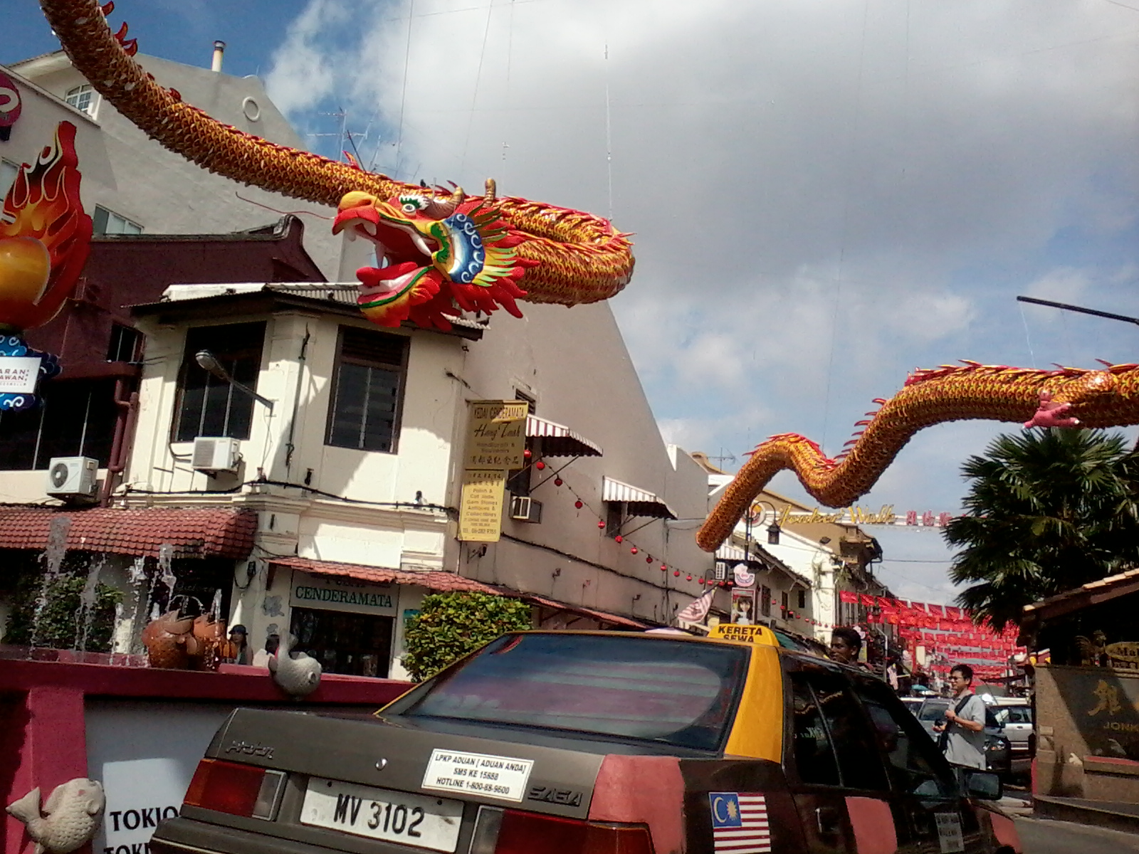 travel care: Malaysia-Malacca-Jonker Walk-symbols of Chinese New Year
