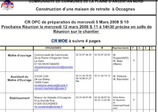 compte rendu réunion de chantier