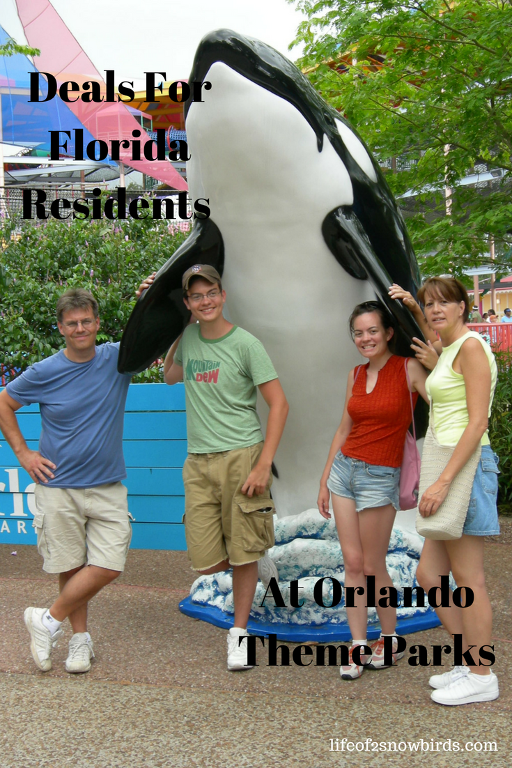 Life Of 2 Snowbirds Deals For FL Residents At Orlando's Theme Parks
