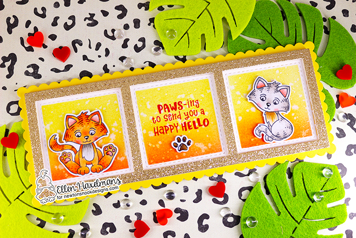 #newtonsnookdesigns #nnd #card #cardmaking #stamps #distress #ink #handmade #stamp #set #dies #Glitz #Glitter #gel #ThermOWeb #drawing #card #blog #hop #2021 #valentine #release #love  #paperart #hobby #drawing #Release #January #Smitten #Kittens #slimline #Slimline #Frames #Portholes #Slimline #Frames #Windows #die #set