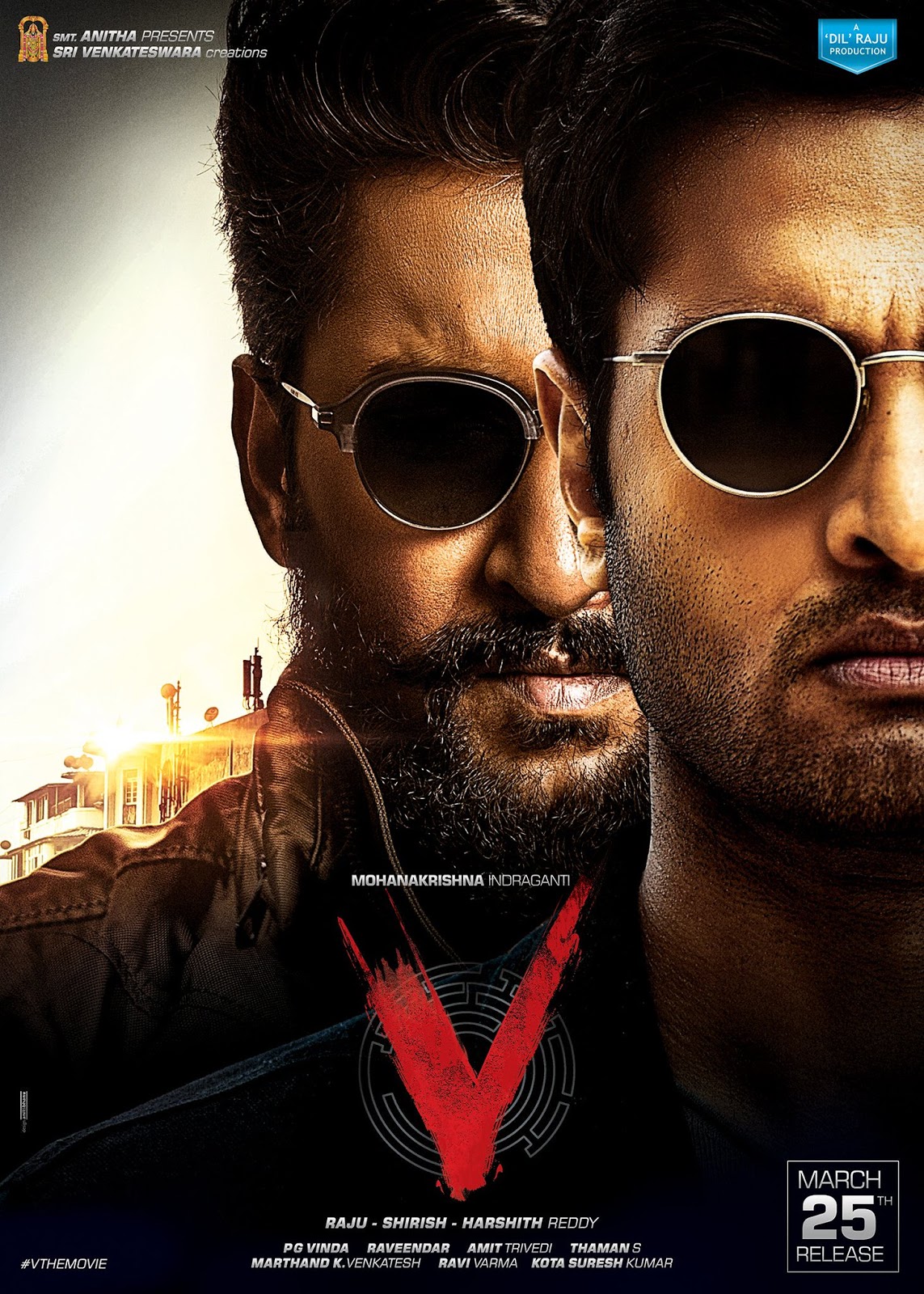 V Telugu Movie Poster