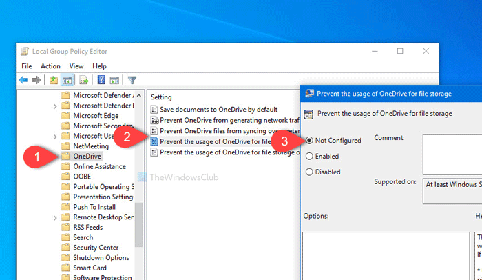 Reparar OneDrive no se iniciará en Windows 10