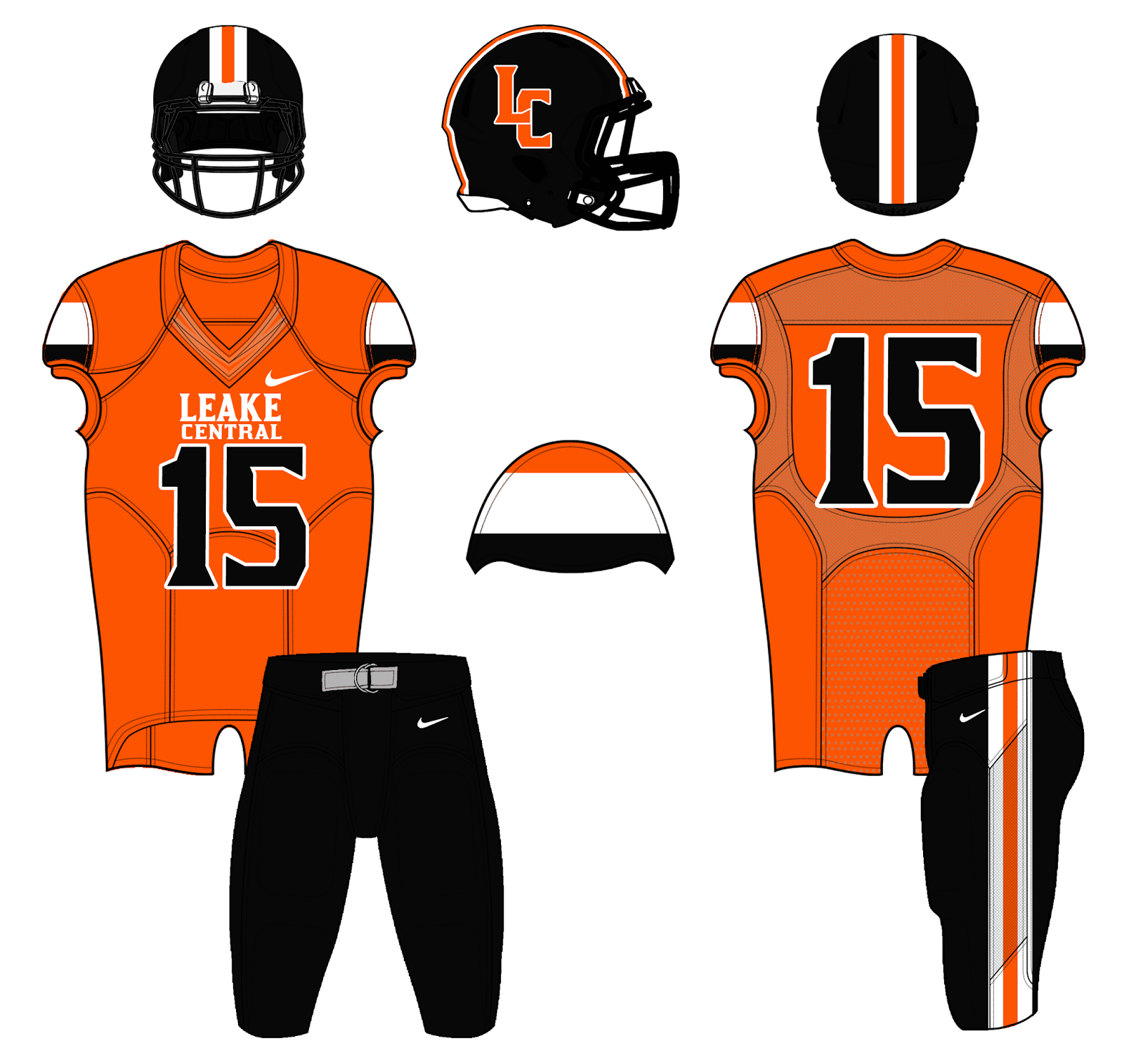 Mississippi High School Football Helmets Leake Central