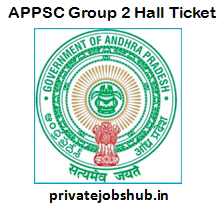 APPSC Group 2 Hall Ticket APPSC Group 2 Hall Ticket