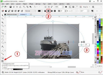 Membuat Tepi Foto Gelap (Efek Vignette) di CorelDraw