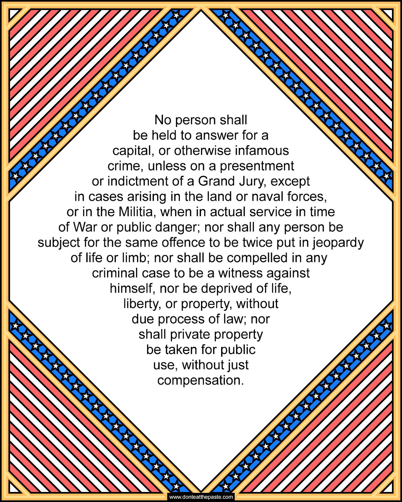 Don t Eat The Paste 5th Amendment Coloring Page Bill Of Rights Series don-t-eat-the-paste-5th-amendment-coloring-page-bill-of-rights-series
