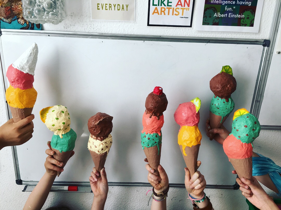 Art Room Britt IceCream Cone Sculptures