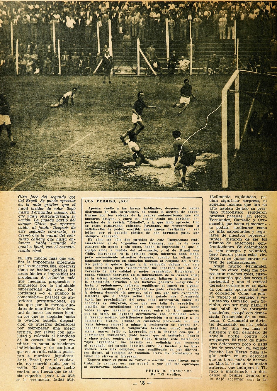 Partidos de la Roja [03/02/1946] BrasilChile 51