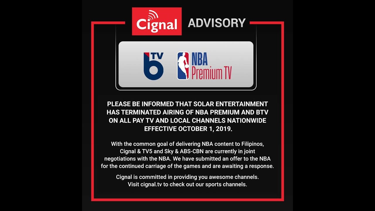 Cignal Tv Nba Games On Tv5 Nba Cignal Channel 2025