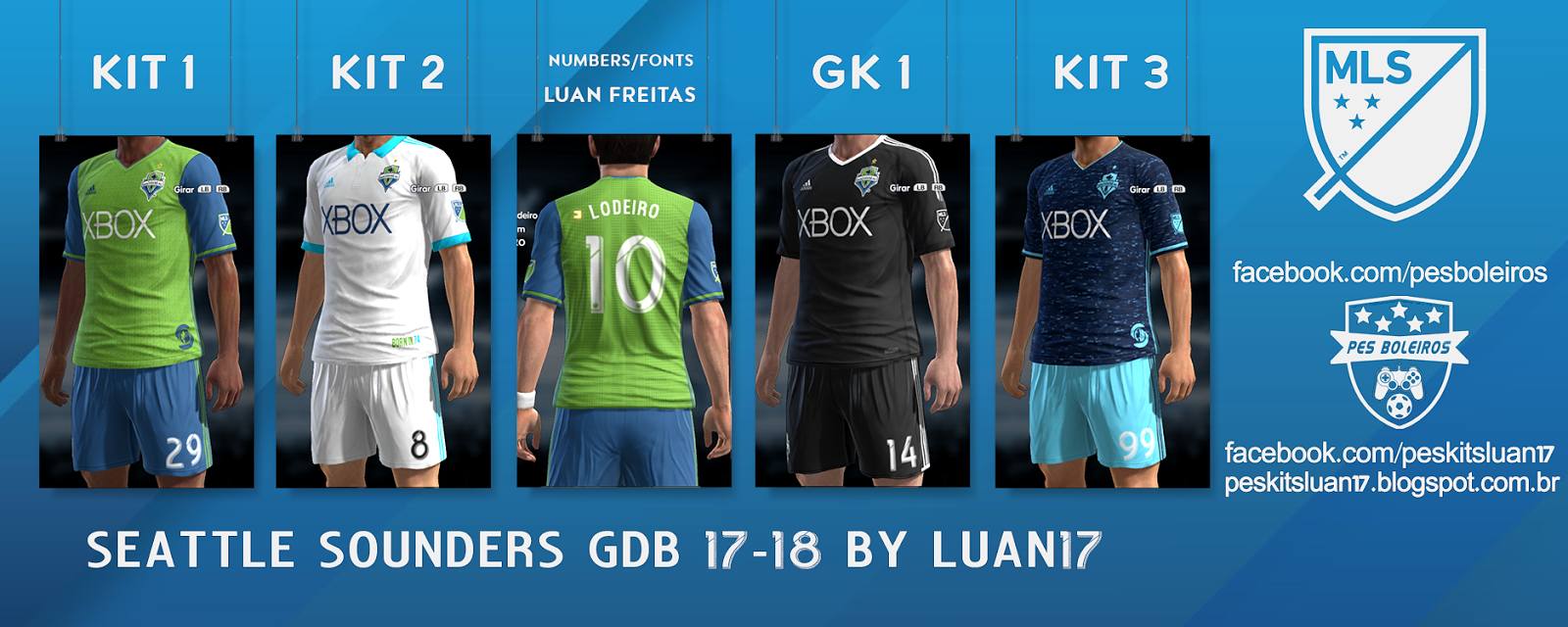 ultigamerz PES 2013 Seattle Sounders 201718 GDB Kits