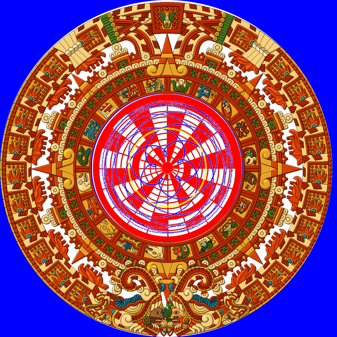 Сюжет и композиция календарь майя. Радиальный календарь Майя.