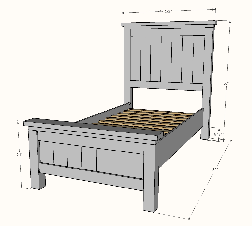 Twin Bed Frame Dimensions Table Frame