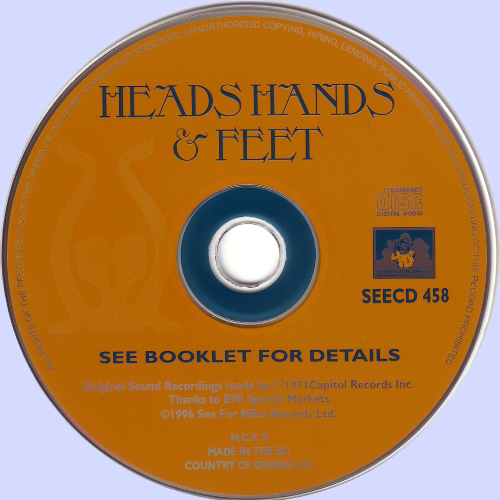 Plain and Fancy Heads Hands And Feet Heads Hands And Feet (1971 uk