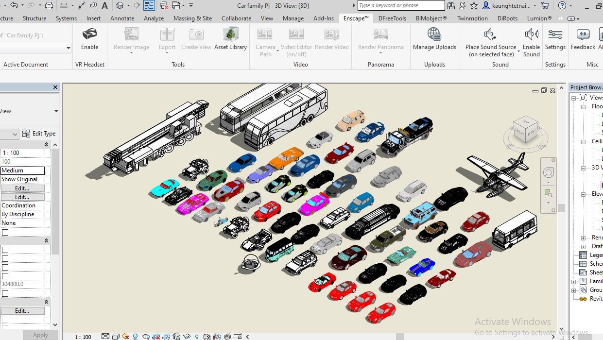 Car Revit Family