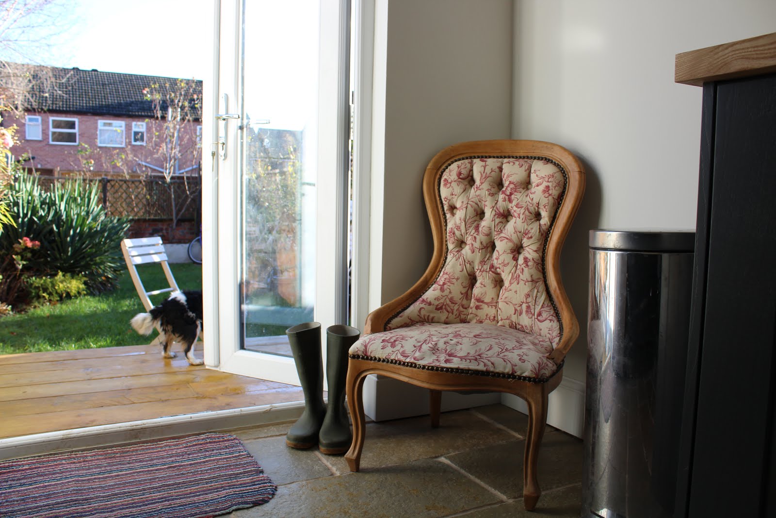 Lounge Chair in Galley Kitchen