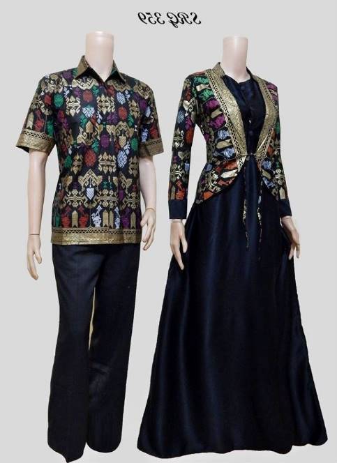 10 Model Baju  Batik  Muslim  Couple  Elegan Terbaru 2020