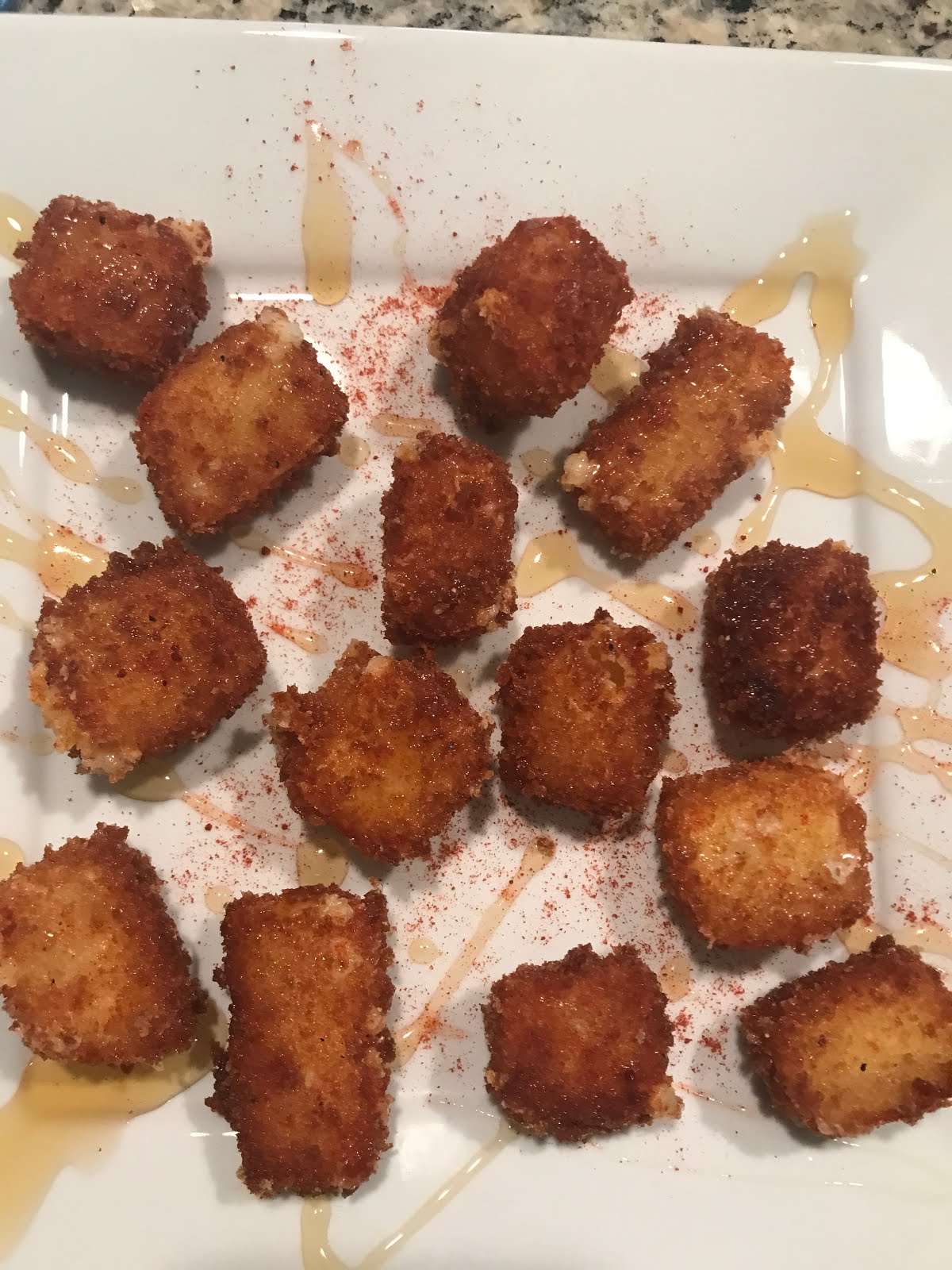 Fried Manchego Bites with Honey