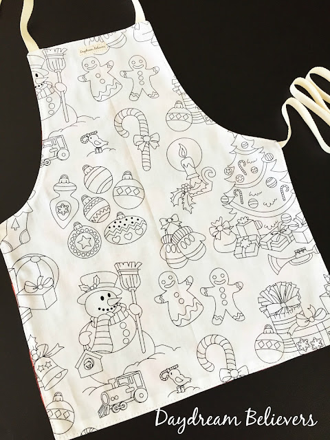 Kids DIY ColorMe Art or Chef apron. Handmade for Daydream Believers