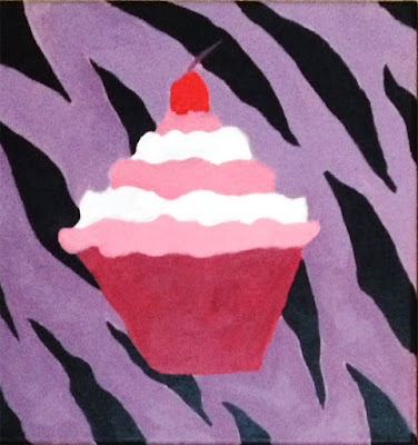  Painting of cupcake
