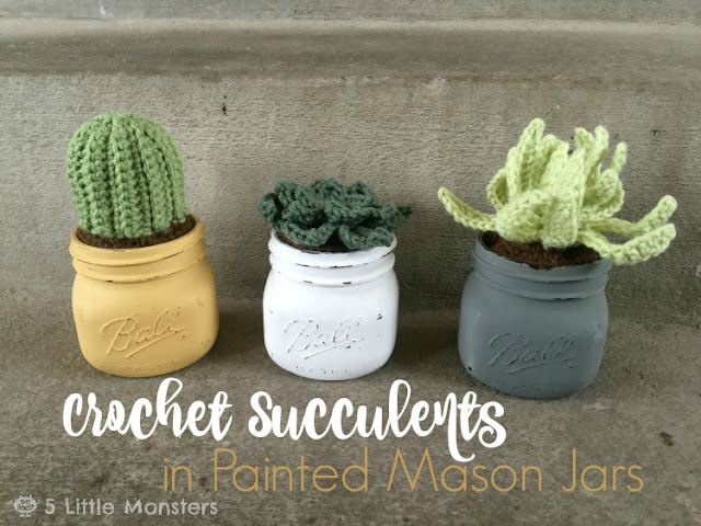 16.  Crocheted Succulents Pattern