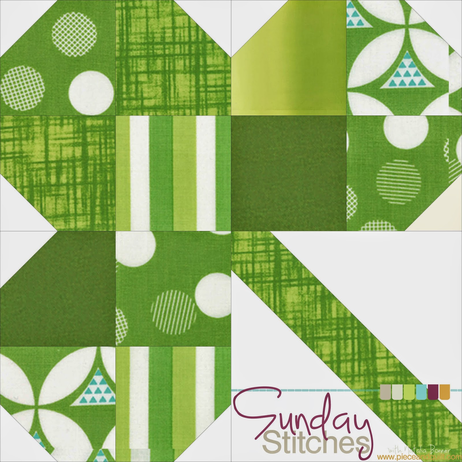 Piece N Quilt How to Clover Quilt Block Tutorial Sunday Stitches