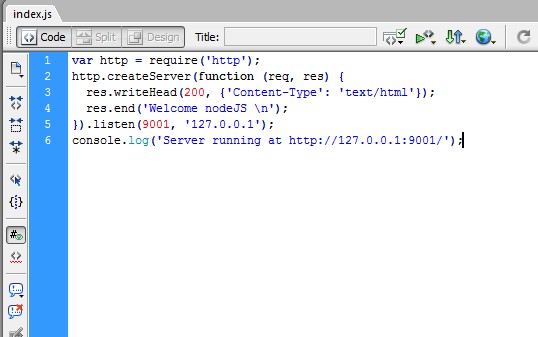 example script nodeJS